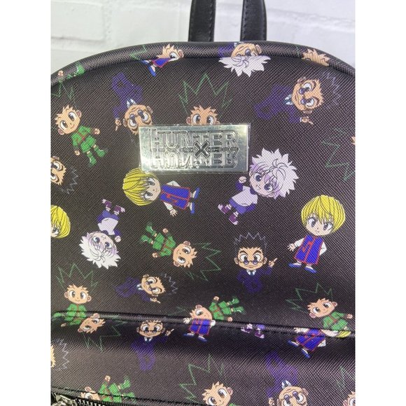 Hunter X Hunter Chibi Characters All Over Print Mini Backpack With Bag Charm NEW main image 7